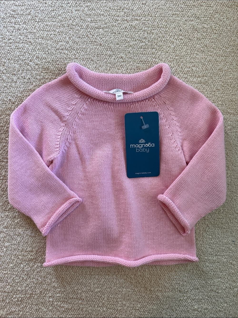 Magnolia Baby Pink Knit Rollneck Sweater